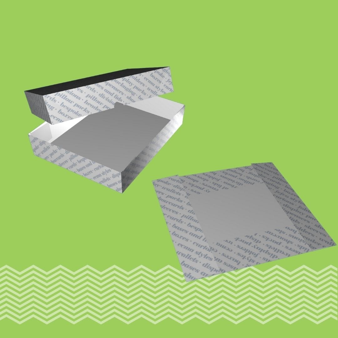 Cardboard carton packaging printer and Cardboard carton manufacturer. Cartons with headers CORNER GLUED BOX AND LID. Tams Packaging.