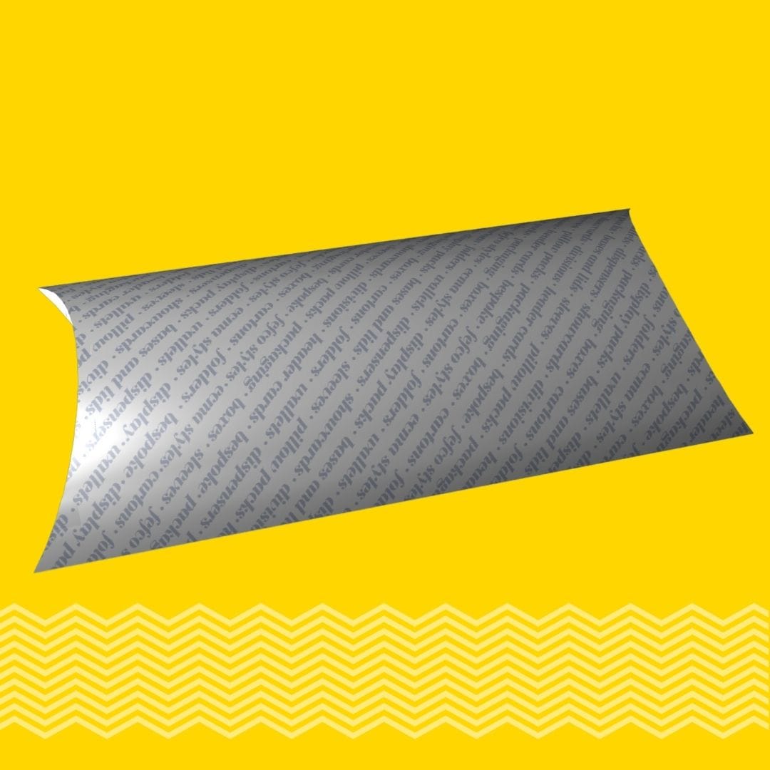 Cardboard carton packaging printer and Cardboard carton manufacturer. Folders, Wallets, Pillow Packs PILLOW PACK. Tams Packaging.