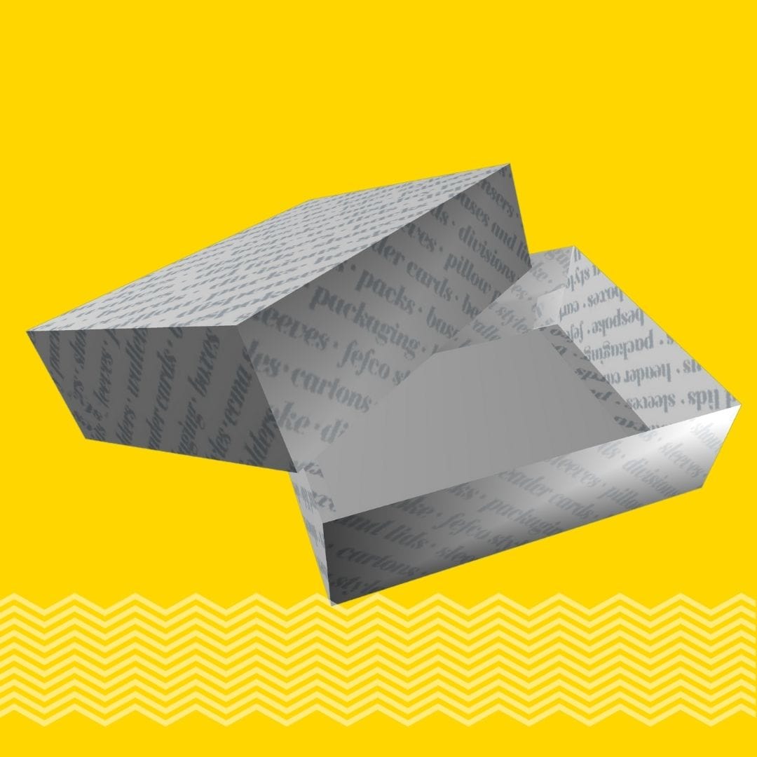 Cardboard carton packaging printer and Cardboard carton manufacturer. Cartons with headers DOUBLE WALL GLUED BOX AND LID. Tams Packaging.