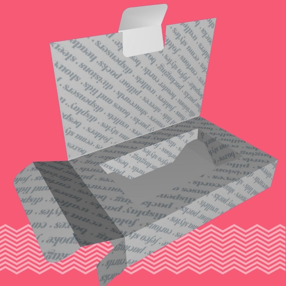 Cardboard carton packaging printer and Cardboard carton manufacturer. Cartons with headers AERO WITH BOOKFLAP. Tams Packaging.